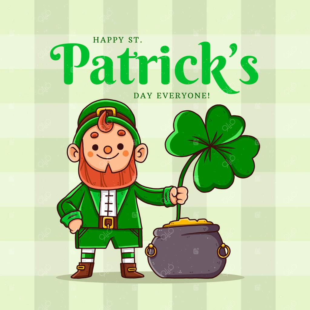 لپرکان ویژه روز سنت پاتریک به صورت دستی طراحی شده