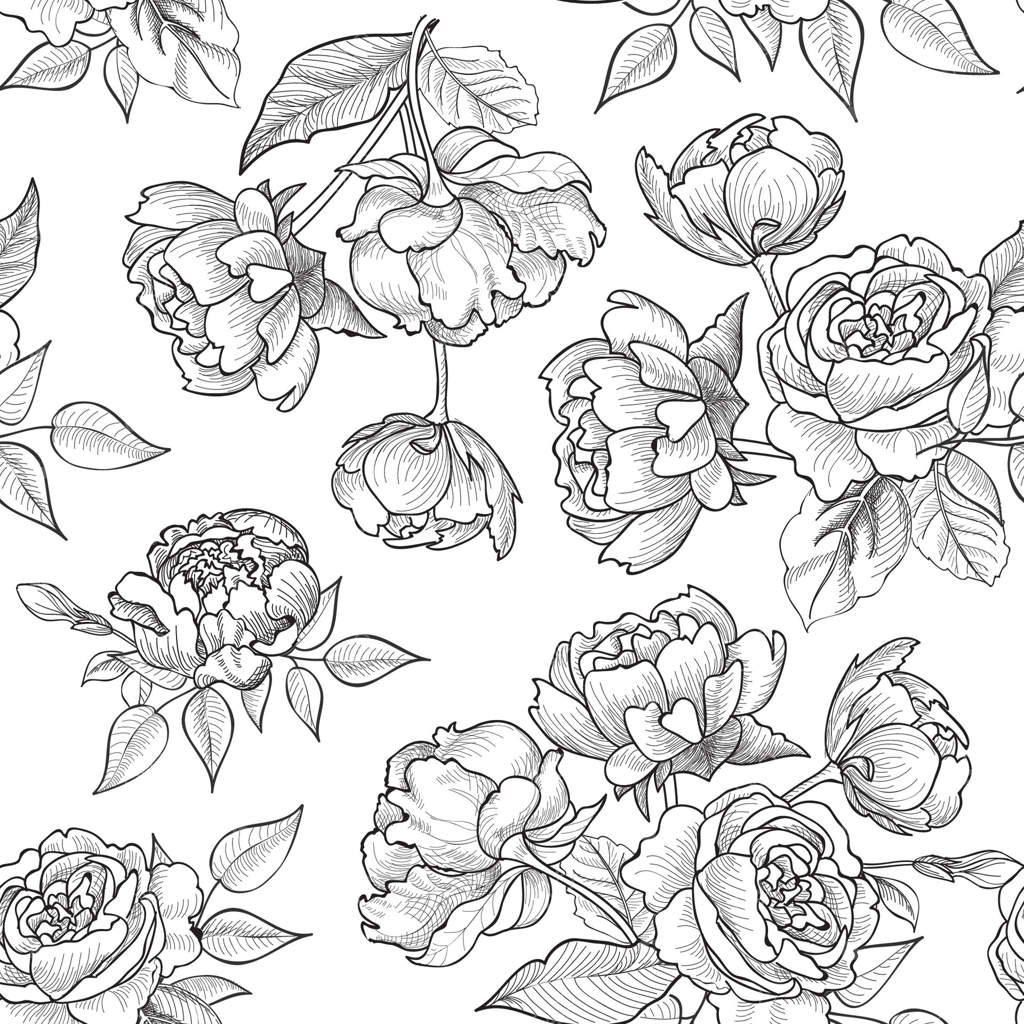 پترن یکپارچه گل‌دار. پس‌زمینه با طرح گل. بافت باغ پر گل.