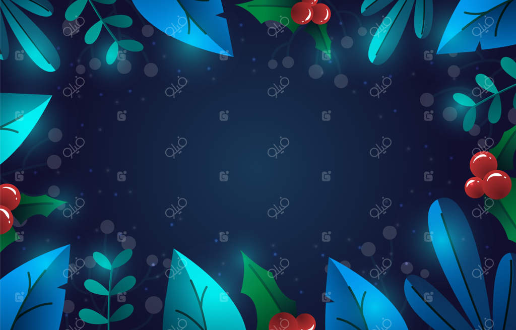 پس‌زمینه گل‌های درخشان زمستانی