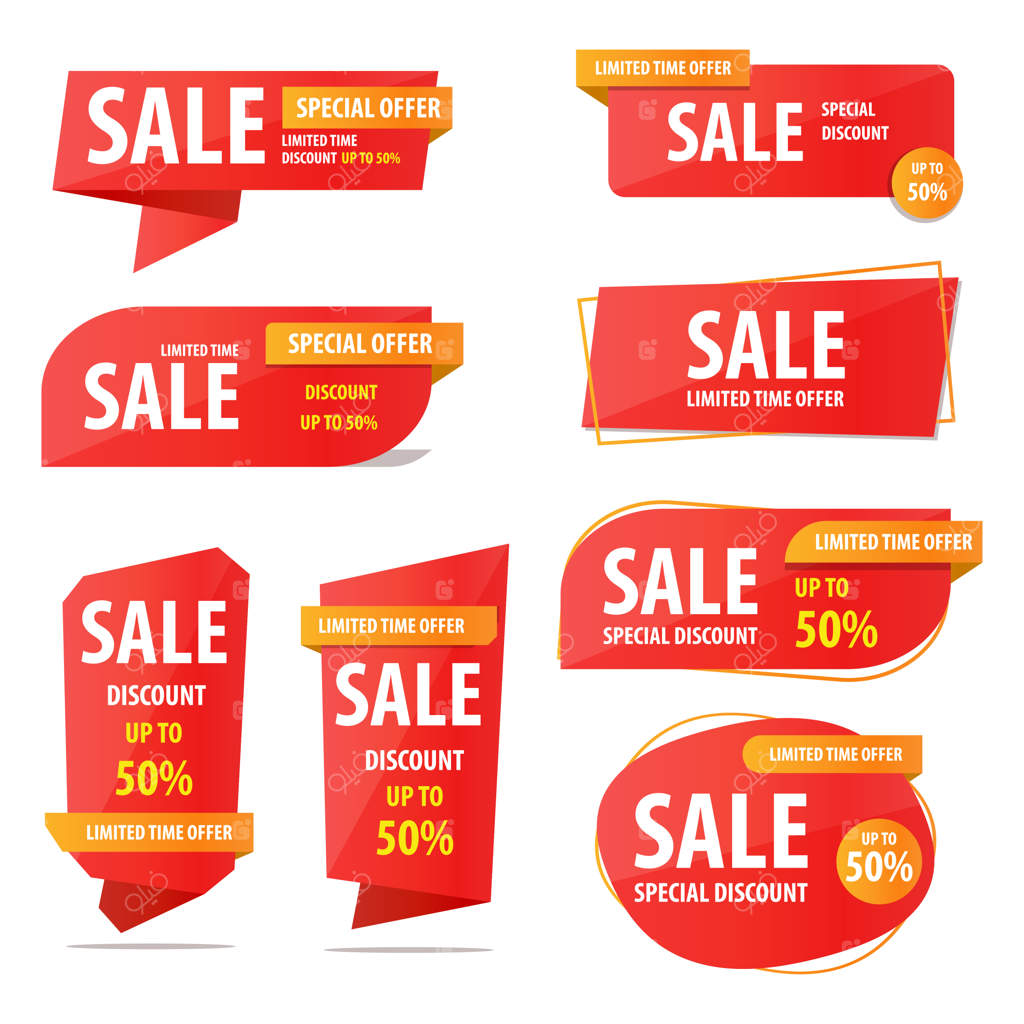 مجموعه بنرهای تخفیفی ویژه فروش