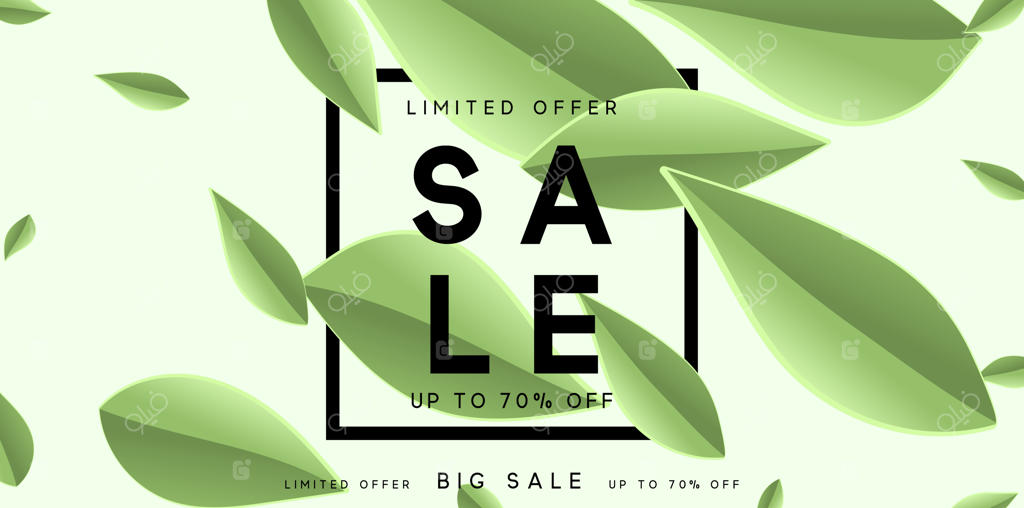 پس‌زمینه‌ای با برگ‌های سبز. فصل تابستان و بهار. پوستر برگ‌های استوایی. تصویر برداری