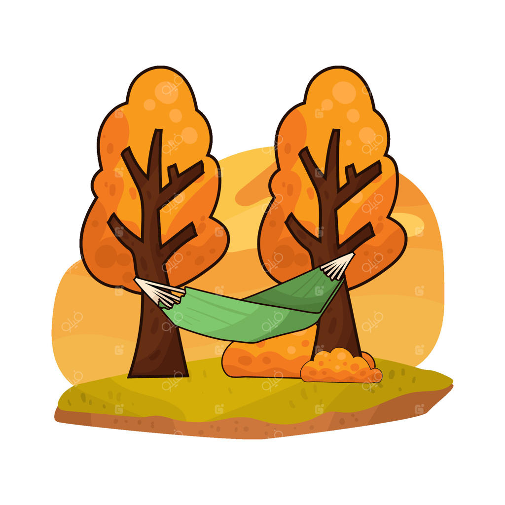 تصویر یک ننو در باغ