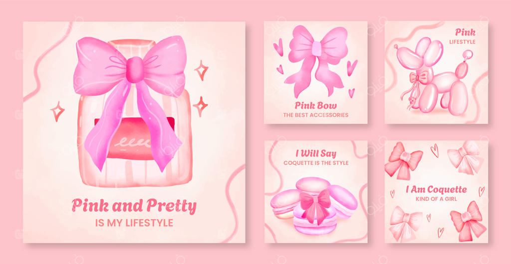 پست اینستاگرامی با طراحی دستی به سبک کوکت