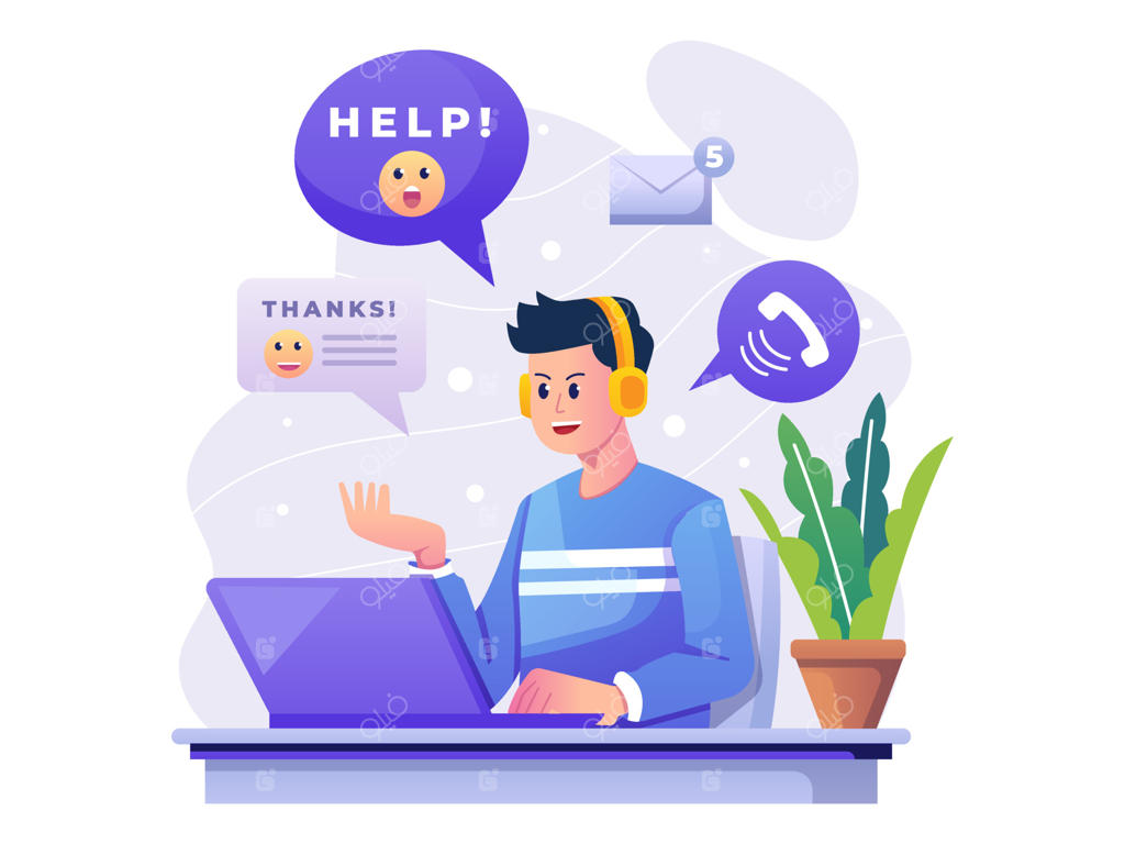 تصویرسازی خدمات مشتریان