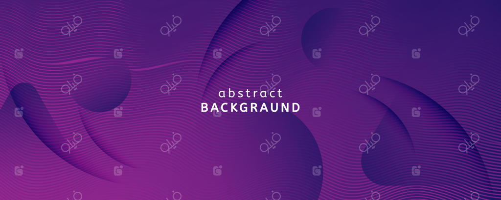 طراحی پوستر هندسی با گرادینت و قالب صفحه وب موجی