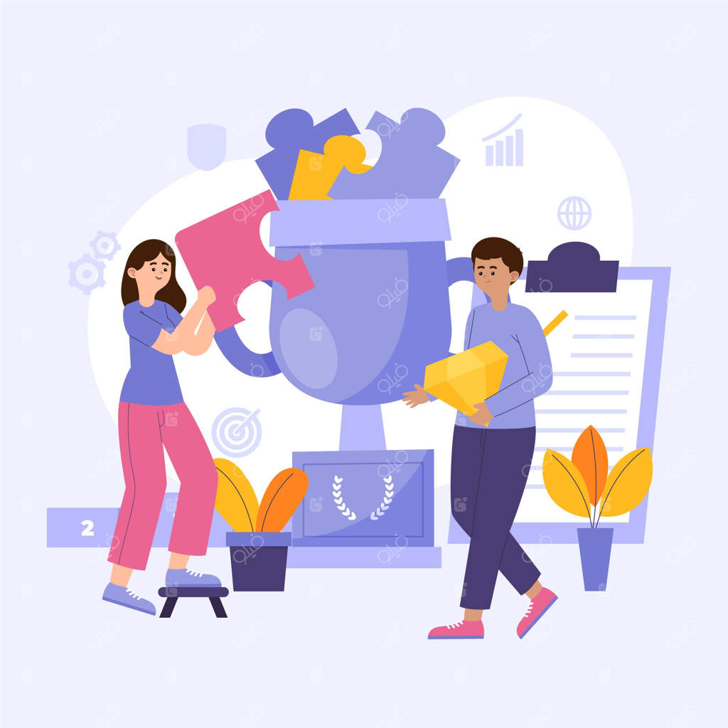 مفهوم ارزش‌های اصلی به صورت دستی و ساده طراحی شده