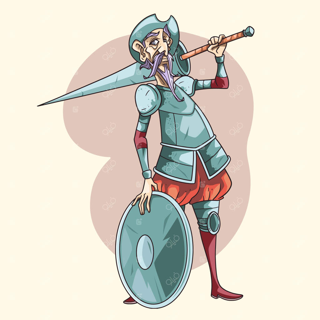 تصویرسازی دستی دون کیشوت