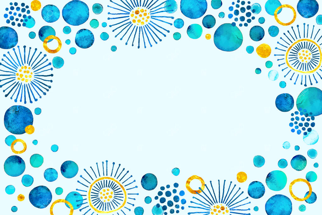 پس‌زمینه نقاط آبی آبرنگی