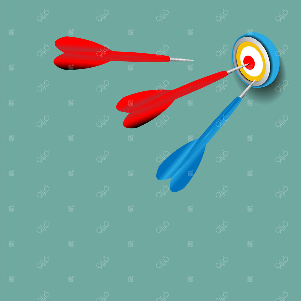 پرتاب دارت به سمت هدف و نشانه‌گیری