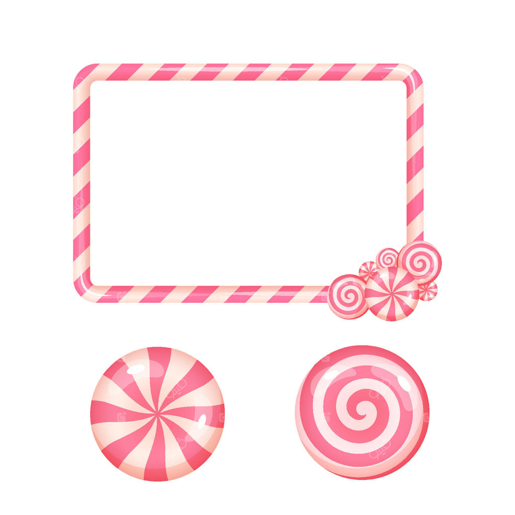 قاب آبنبات رنگارنگ و طراحی شیرینی‌ها