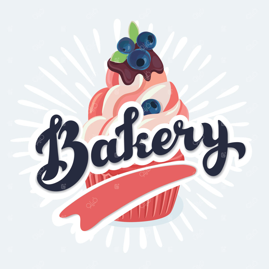 تصویر کارتونی وکتور کیک فنجانی