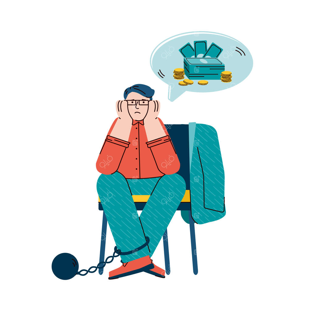 مردی مستأصل در فکر پول