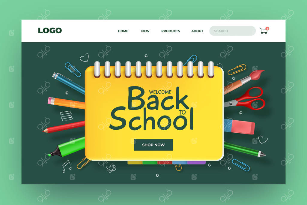 سبک صفحه فرود بازگشت به مدرسه