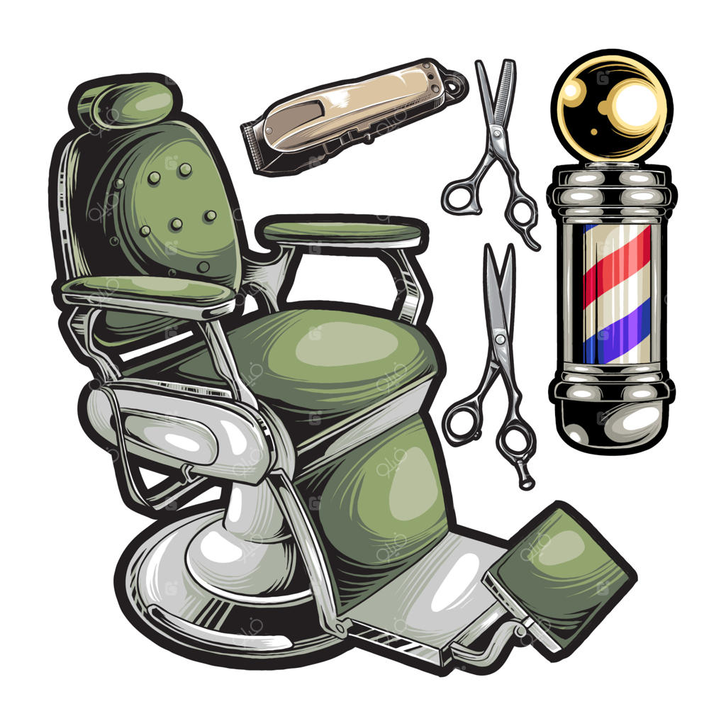 صندلی و لوازم آرایشگری