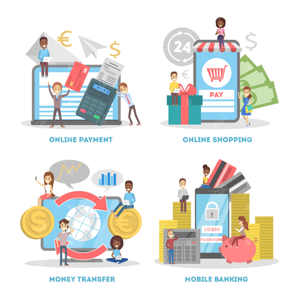 مجموعه بنر وب برای تجارت الکترونیک: خرید آنلاین و موبایل