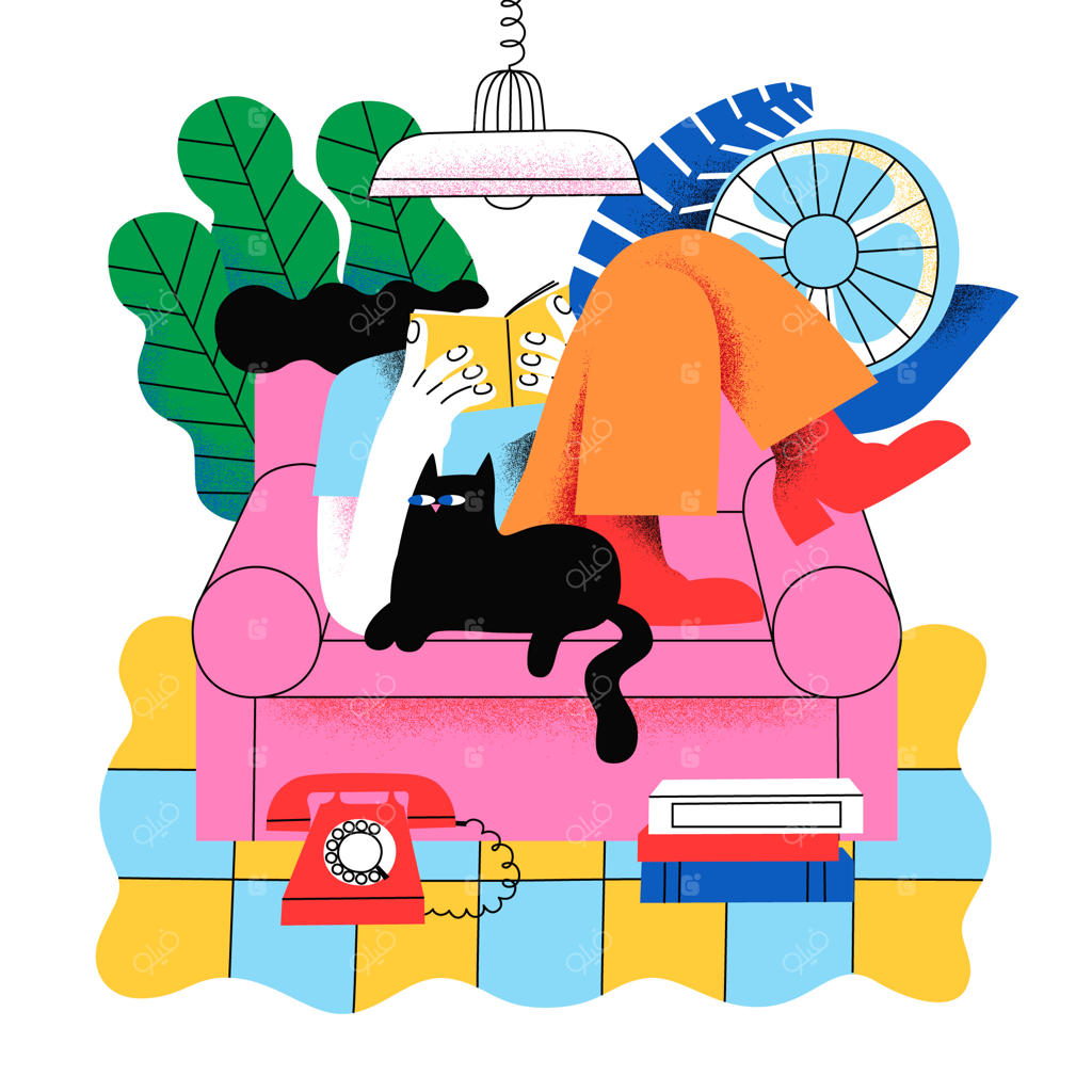 تصویری از آرامش در خانه