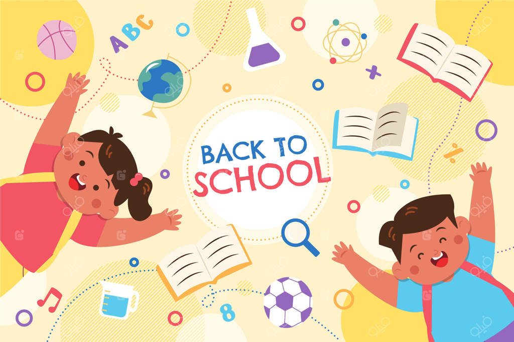 پس‌زمینه ساده بازگشت به مدرسه