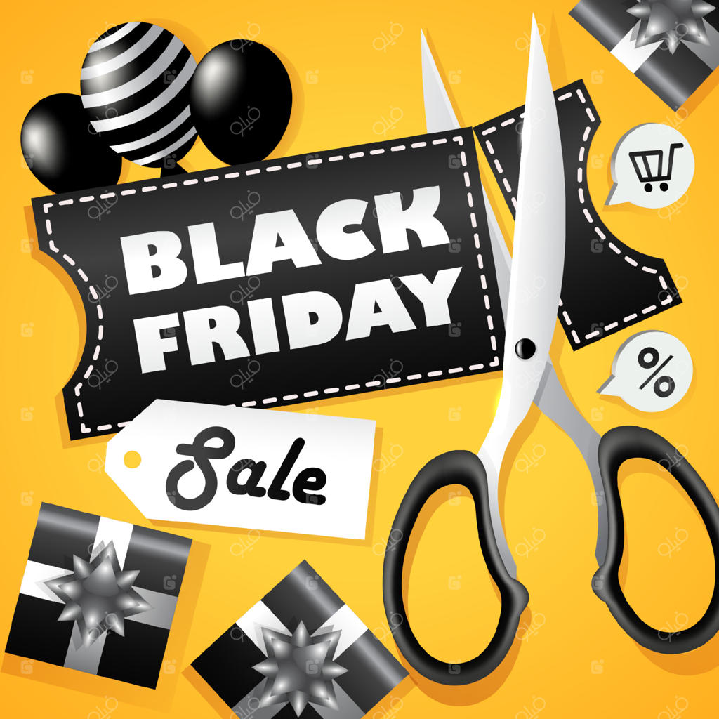 حراج جمعه سیاه، تصویر قیچی تخفیف‌دار