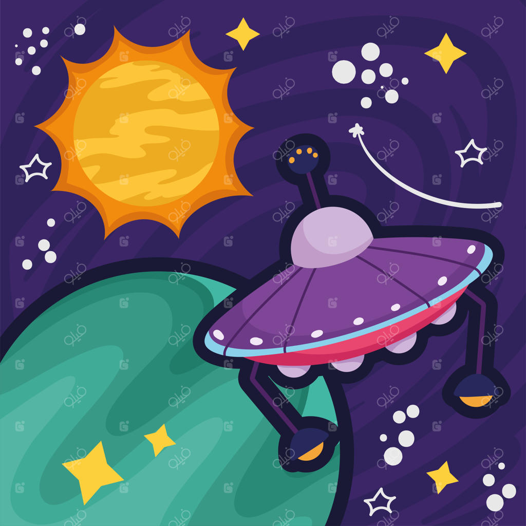 یوفو فضایی و خورشید