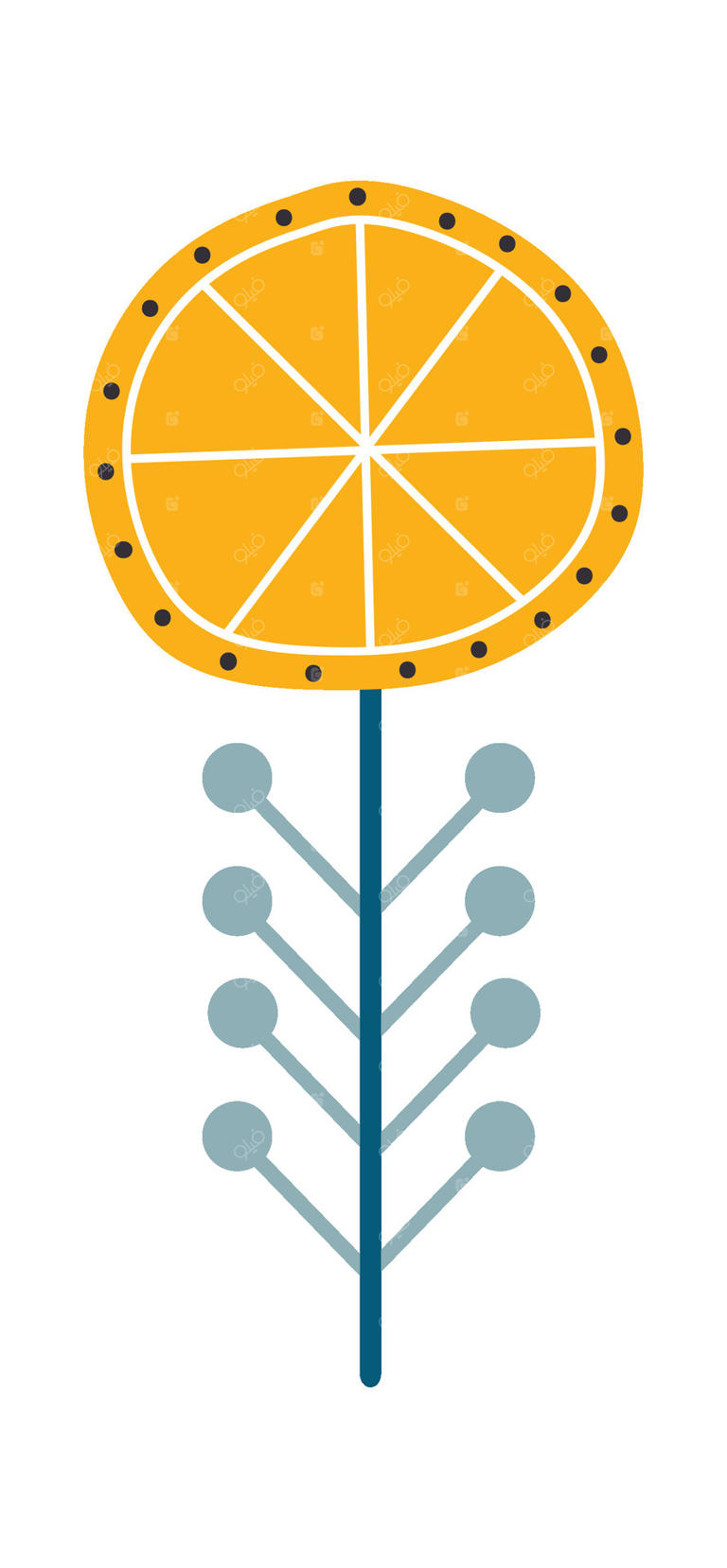 طرح هندسی گل مرکباتی