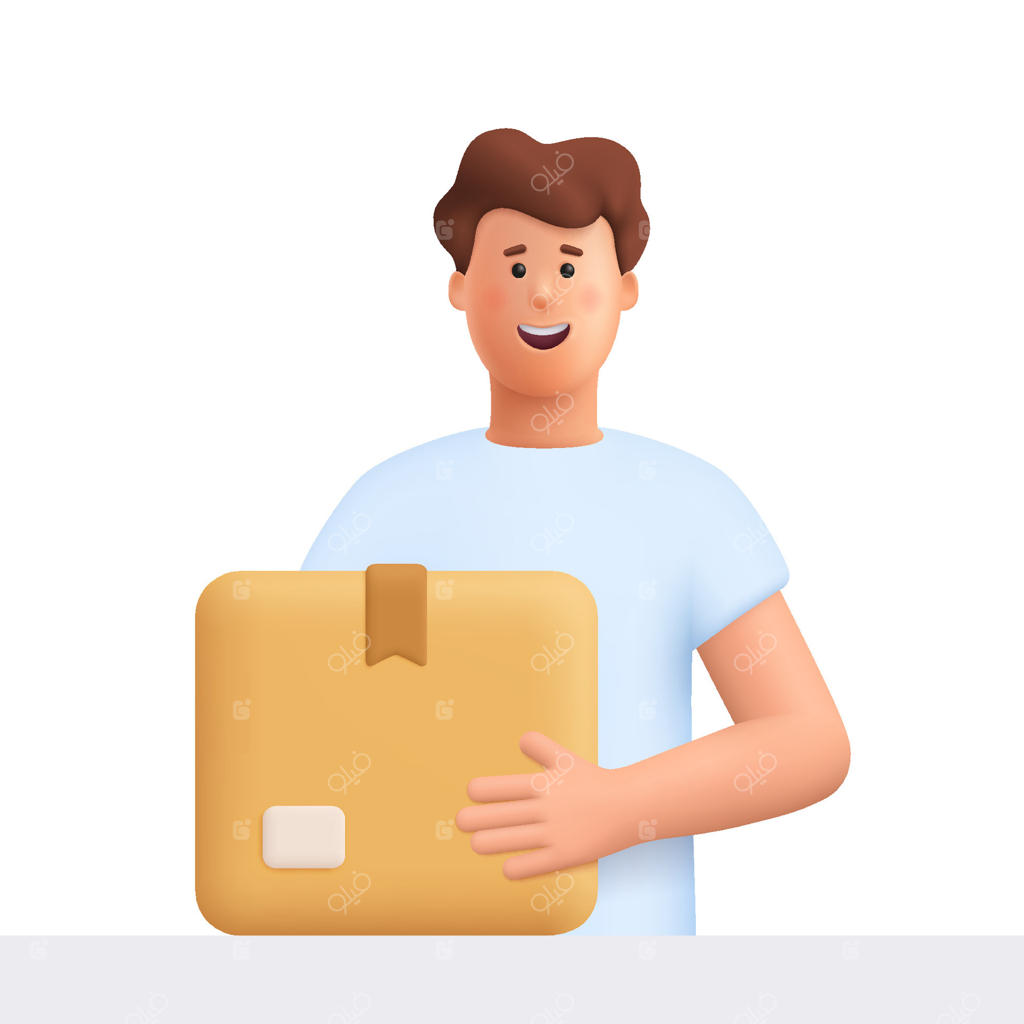 مرد خوشحال در حال نگه‌داشتن یک