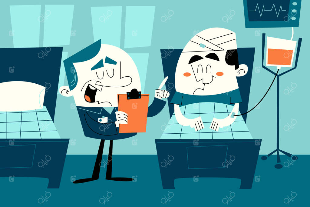 تصویرسازی دکتر به سبک تخت