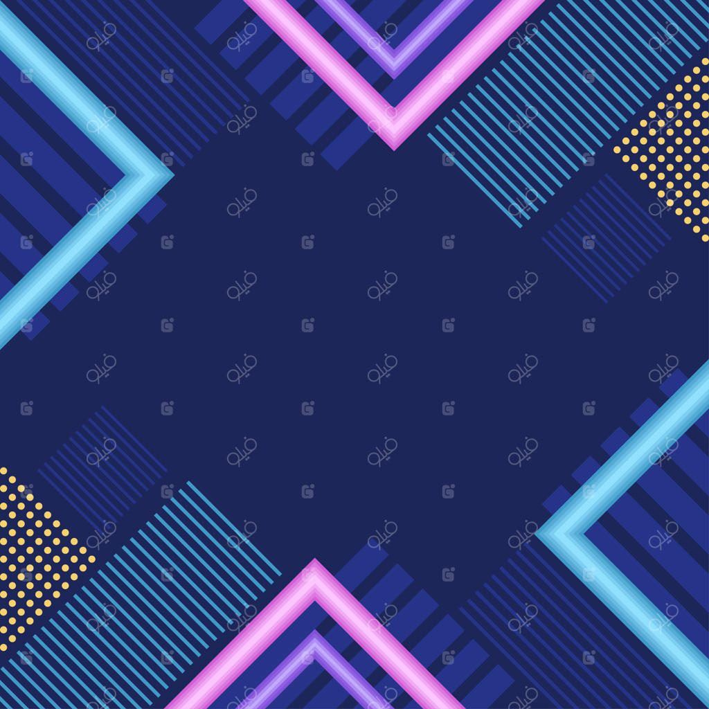 پس‌زمینه انتزاعی هندسی و رنگارنگ