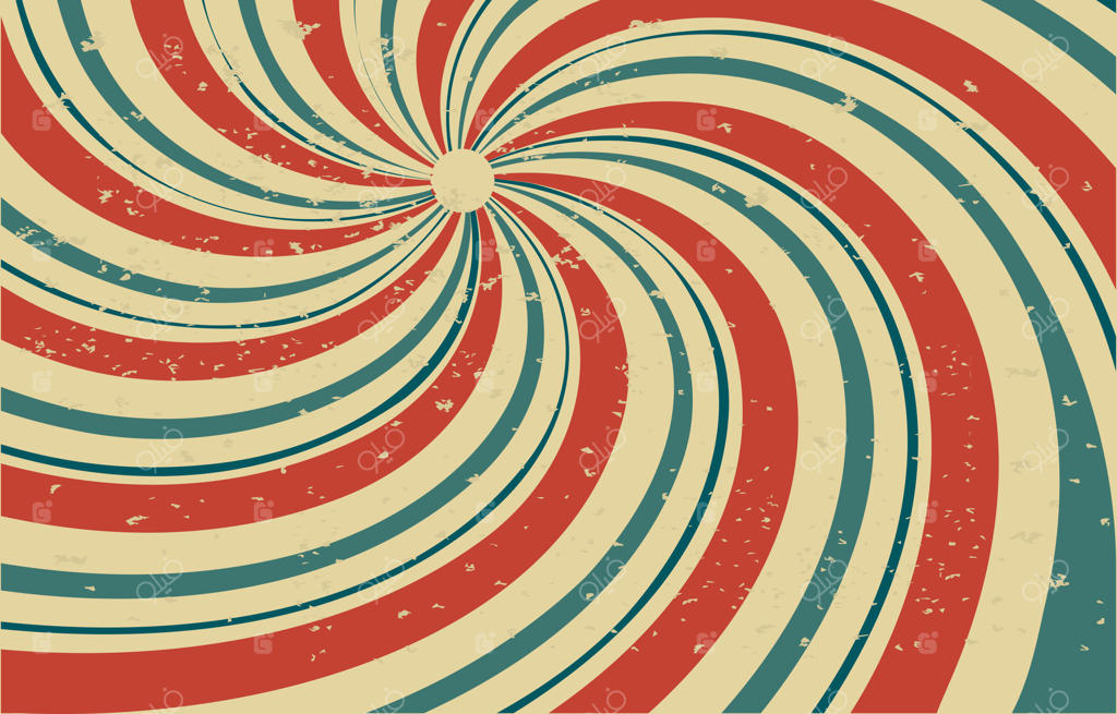 پس‌زمینه تخت مارپیچ پیچ‌خورده با سبک کلاسیک و رترو