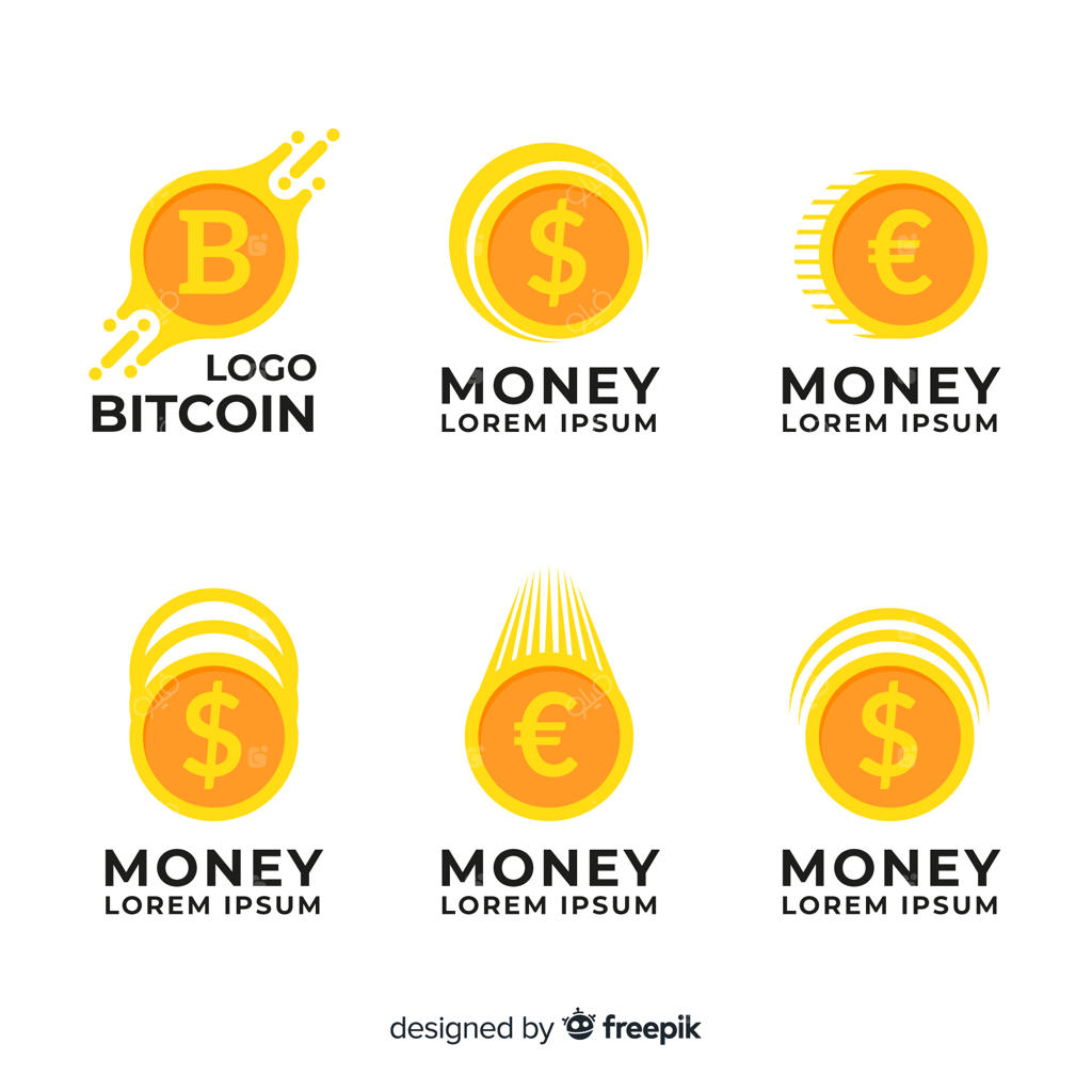 مجموعه قالب لوگوی مفهومی پول