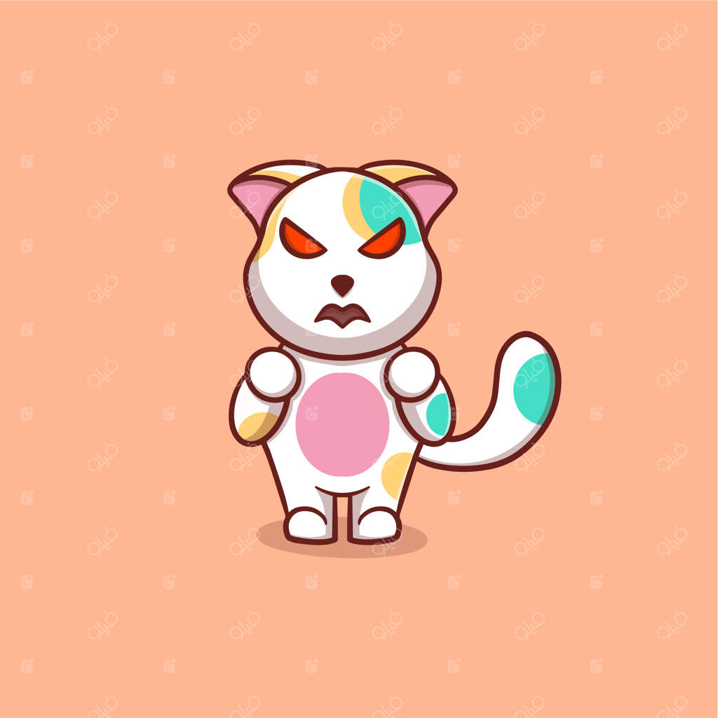 تصویر بامزه آیکون یونیکورن وکتور