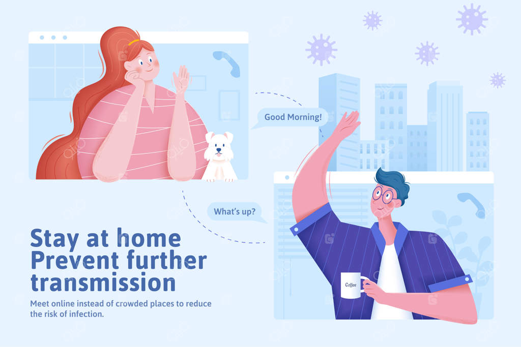 در دوران کووید-۱۹ در خانه بمانید