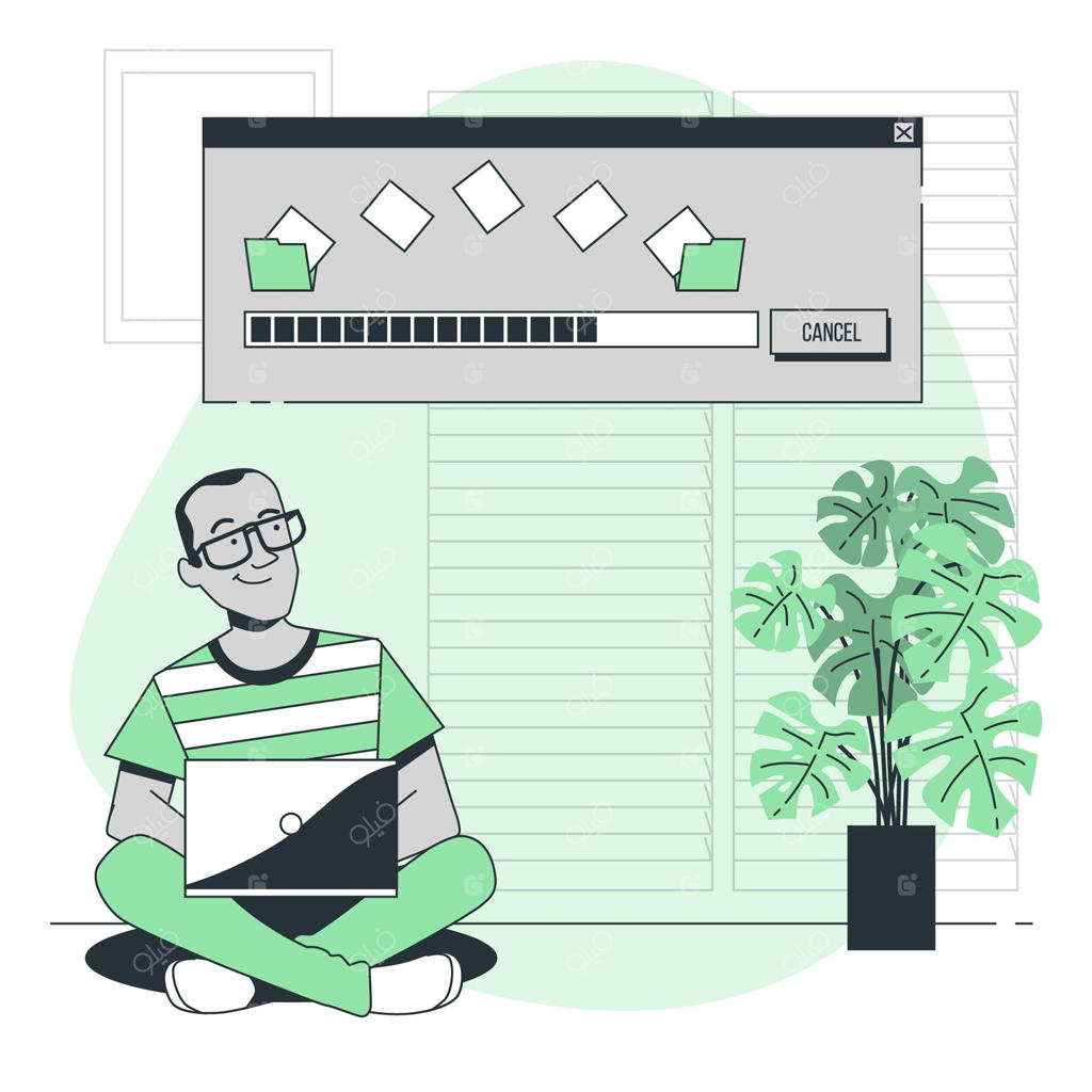 تصویرسازی مفهومی نشانگر پیشرفت