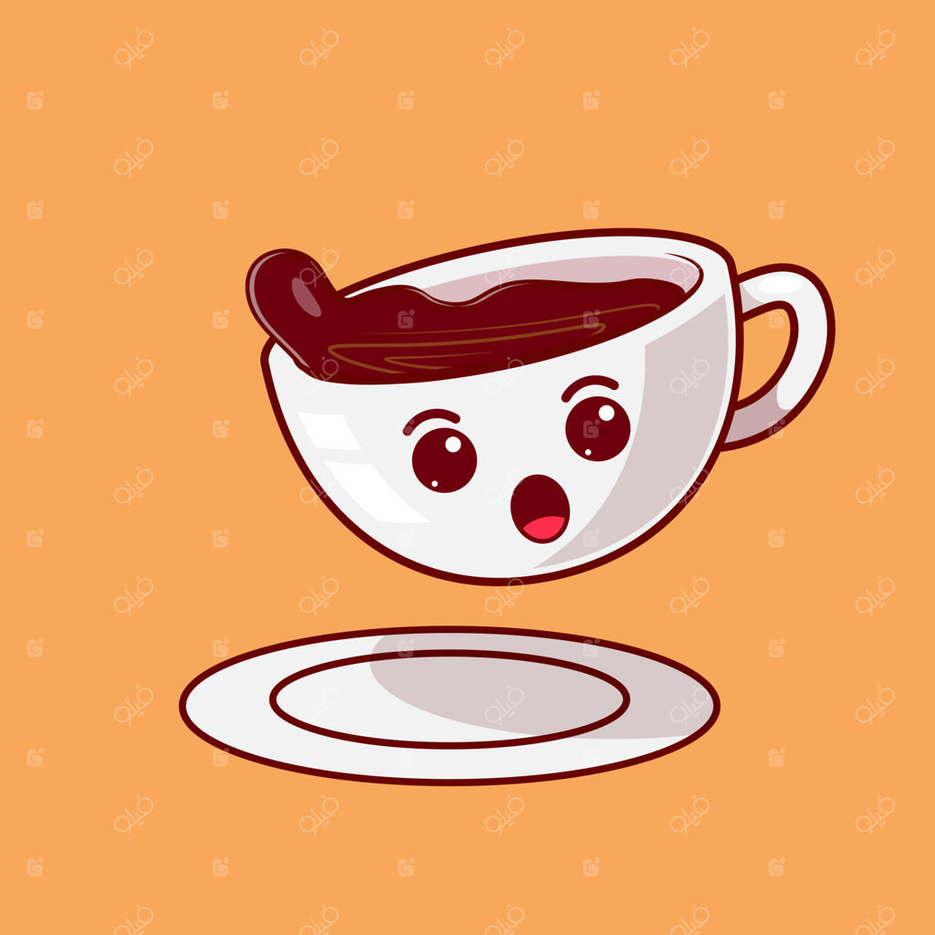تعجب ماسکوت قهوه از ریختن قهوه