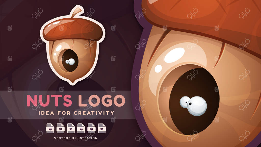 برچسب بامزه حیوان دیوانه در میان آجیل‌ها