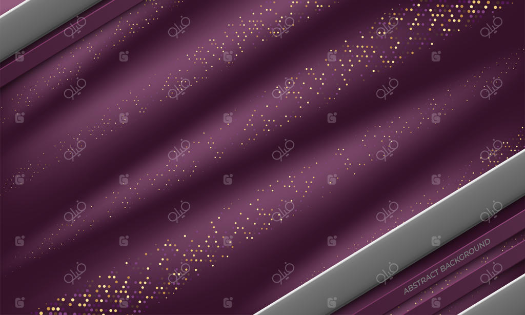 پس‌زمینه مجلل قرمز با تزئین نقره‌ای و درخشش نور چشم‌نواز