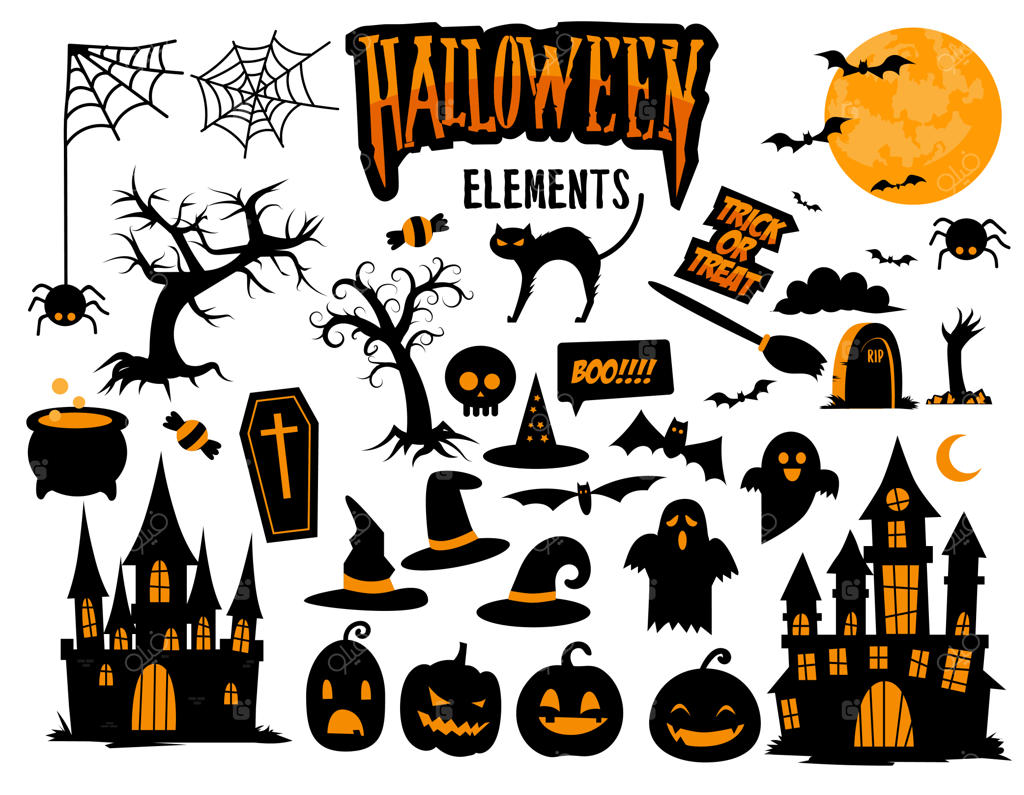 مجموعه المان‌های وکتور هالووین