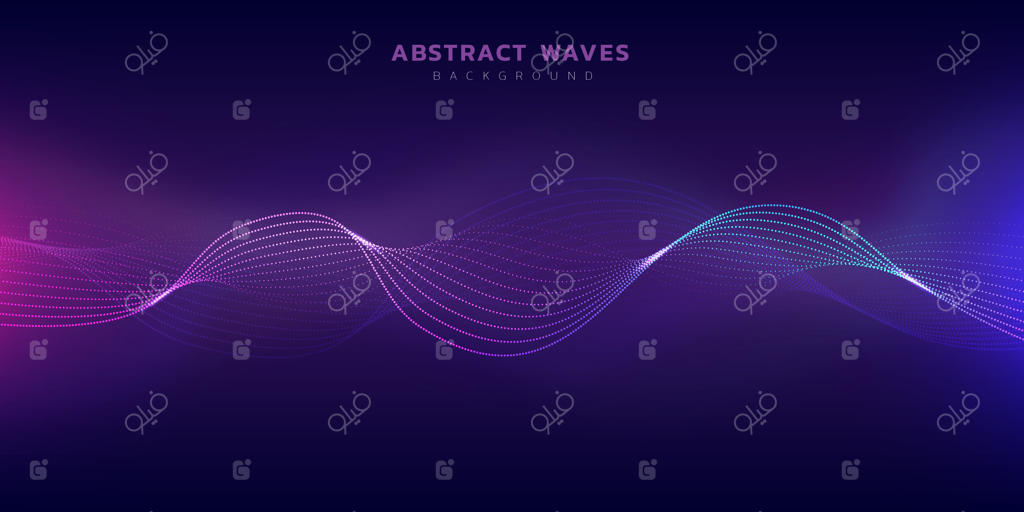 پس‌زمینه امواج انتزاعی مدرن