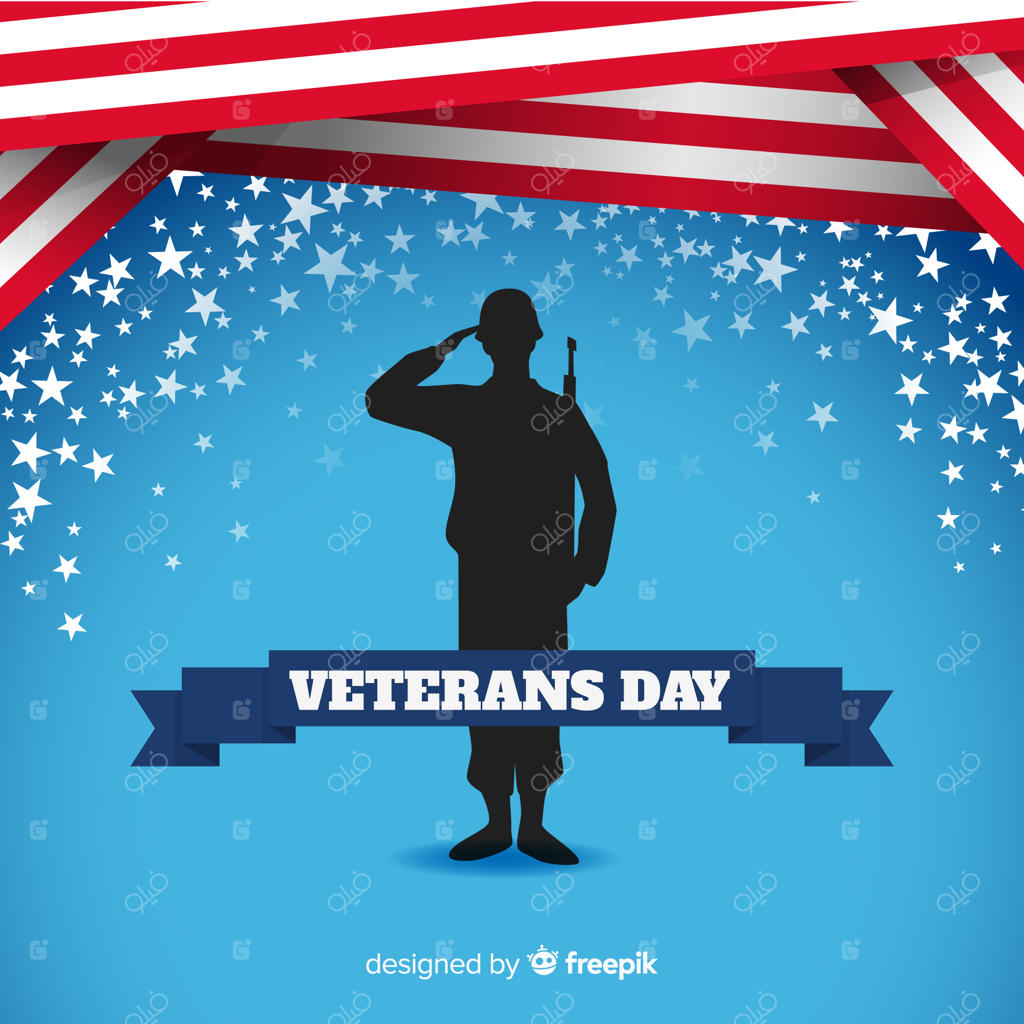 پس‌زمینه با تصویر سرباز به مناسبت روز سربازان قدیمی