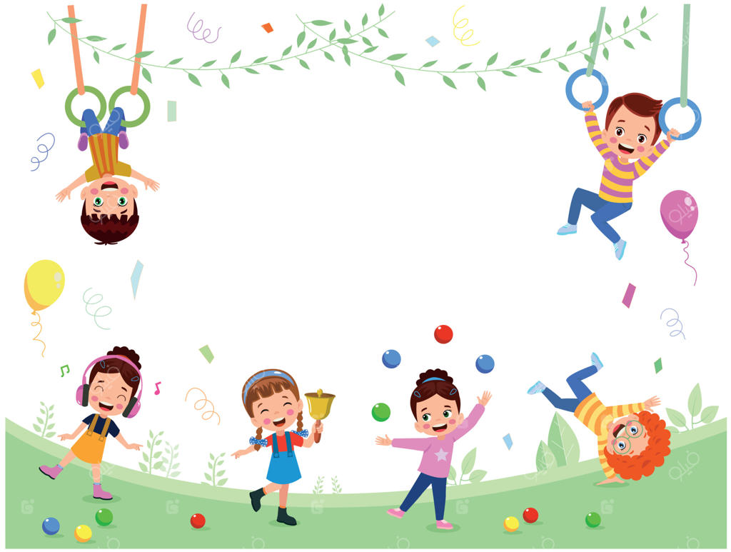 کارتون جمعی از کودکان با تابلوی خالی