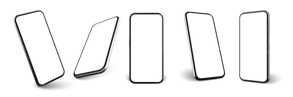 مجموعه‌ای از گوشی‌های هوشمند واقعی.