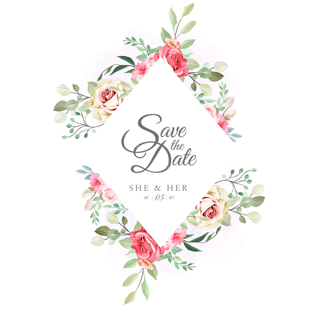 کارت عروسی گلدار و زیبا