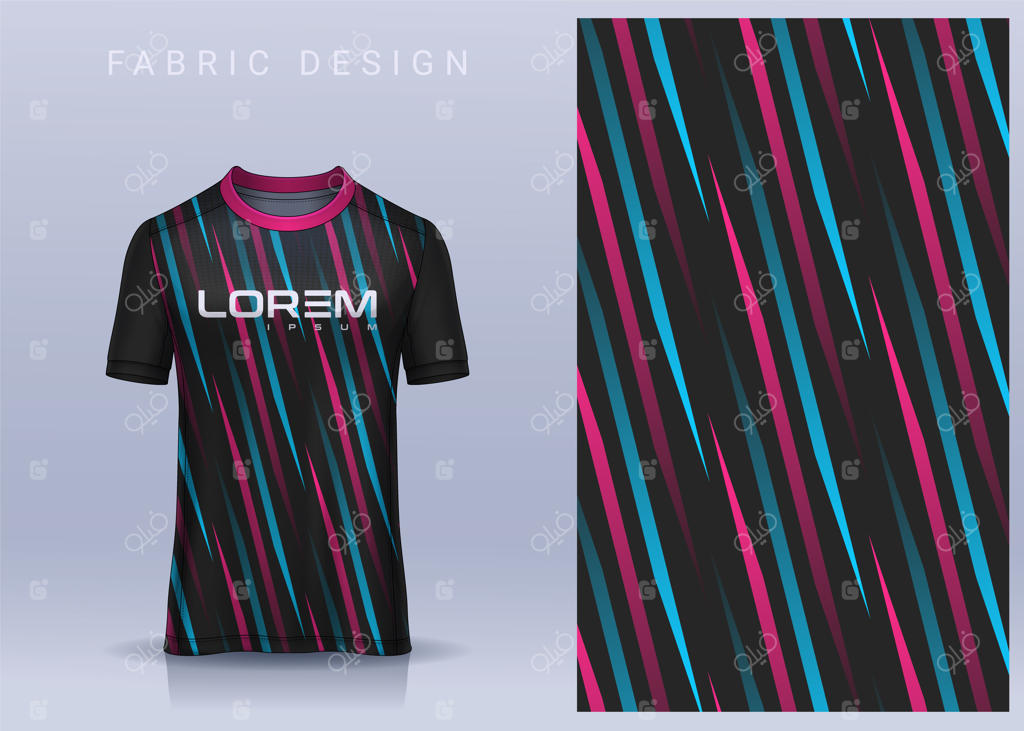 طراحی پارچه و لباس برای پیراهن ورزشی فوتبال