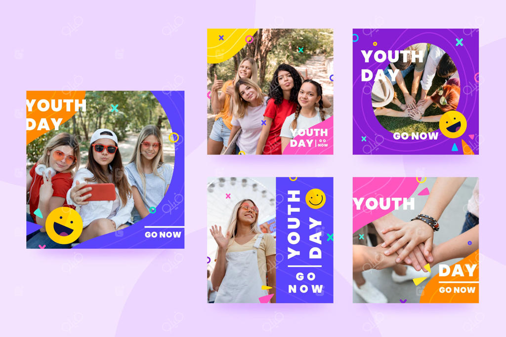 مجموعه‌ای از پست‌های روز جهانی جوانان همراه با عکس