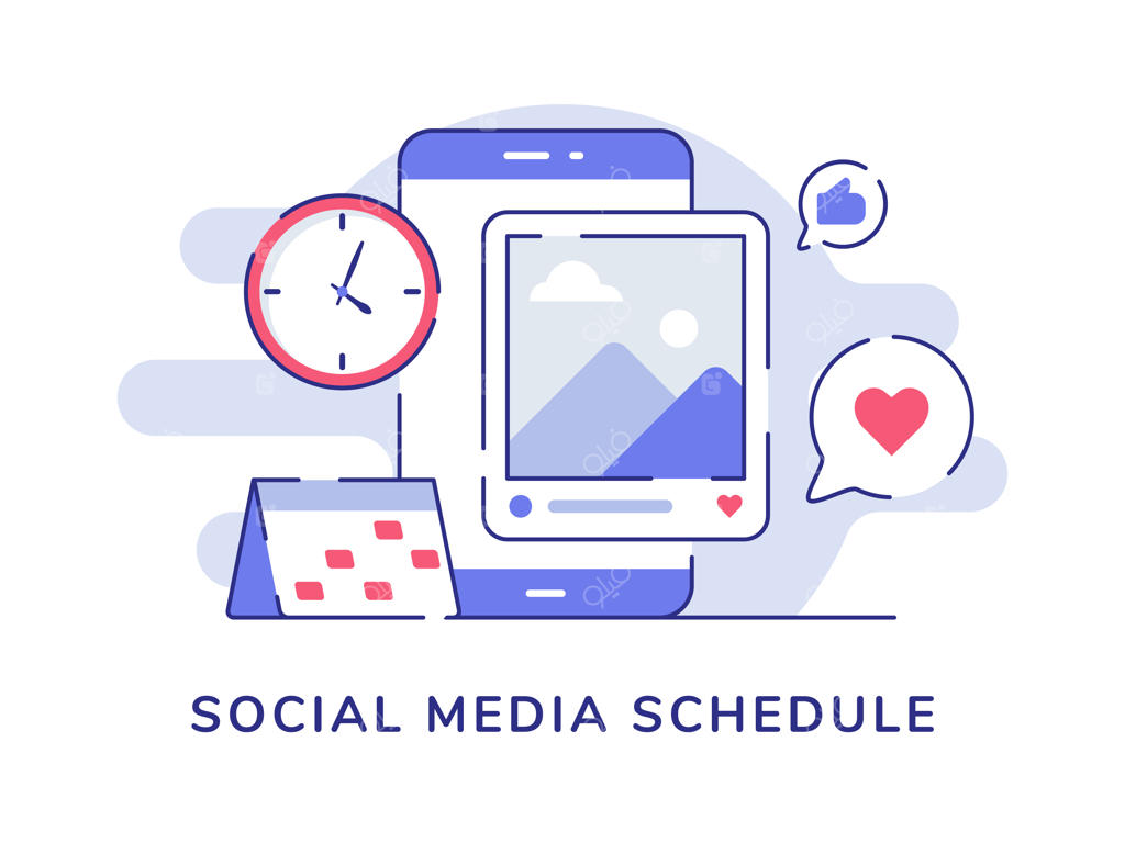 برنامه‌ریزی انتشار پست تصویری در شبکه‌های اجتماعی با نمایش بازخورد قلب روی صفحه نمایش گوشی هوشمند