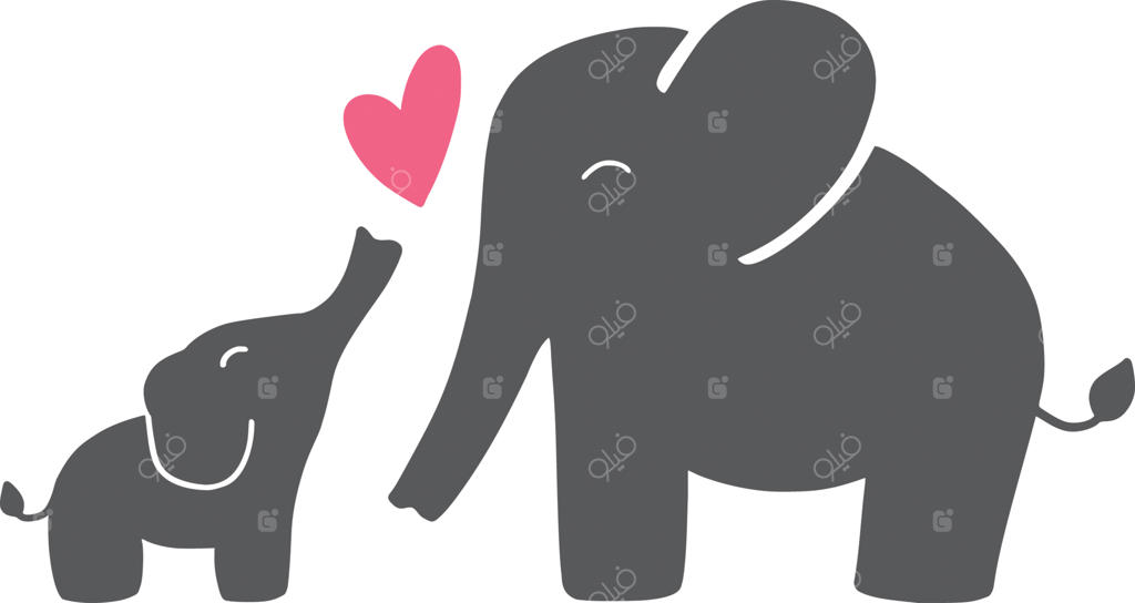 فیل مادر و بچه فیل