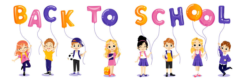 مفهوم بازگشت به مدرسه؛ آمادگی کودکان برای سال تحصیلی جدید.