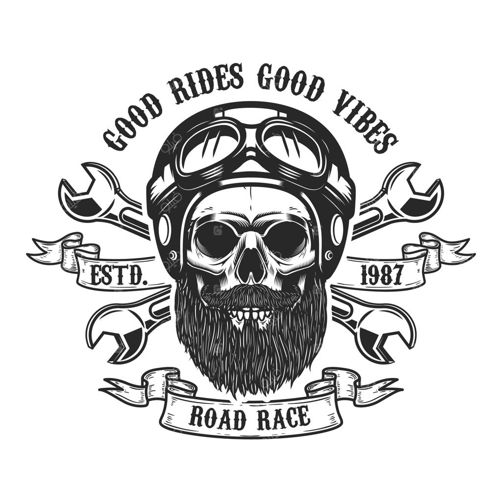 جمجمه مسابقه‌دهنده در کلاه ایمنی: طراحی مناسب برای نشان، علامت، برچسب یا پوستر