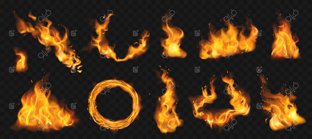 مجموعه افکت‌های واقعی آتش و شعله‌ها