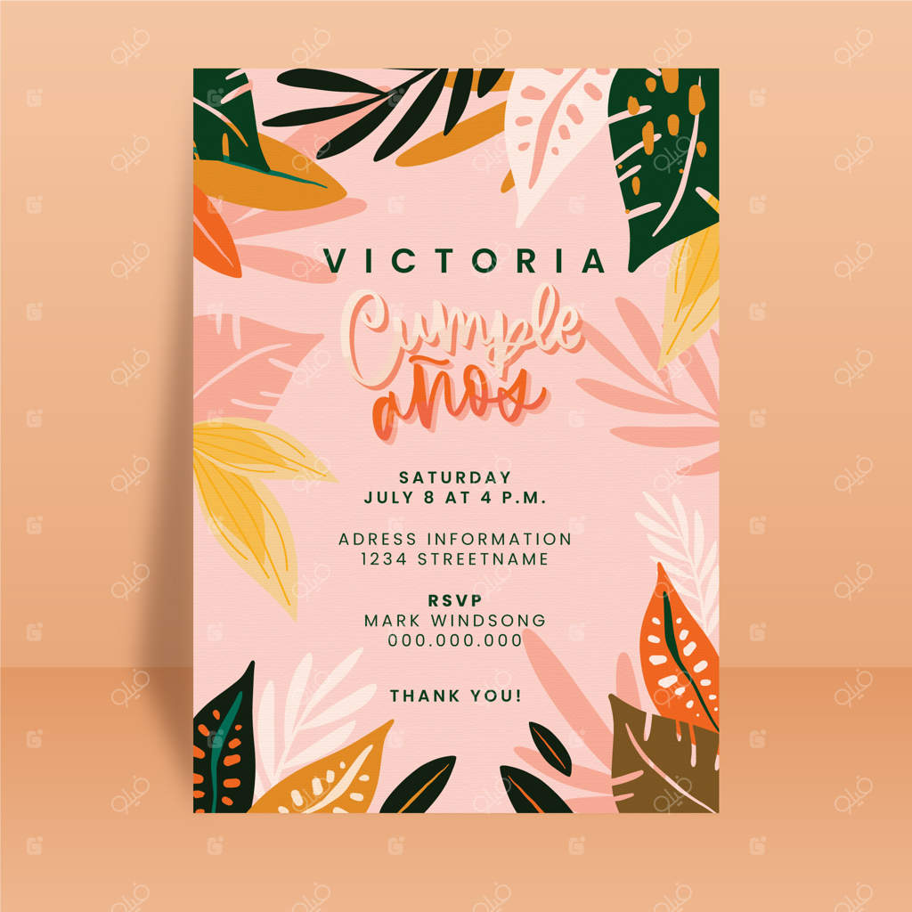 طرح کارت تبریک تولد با گل‌های زیبا