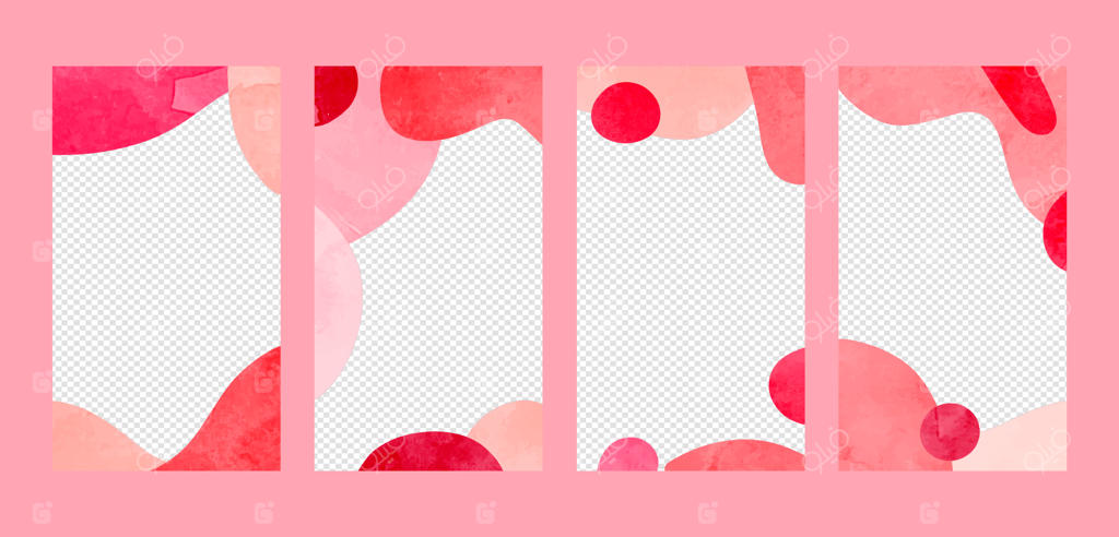 زمینه استوری اینستاگرام با طرح آبرنگی